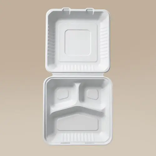 Menübox, 3-geteilt, 232 x 230 x 80 mm - 200 Stk.