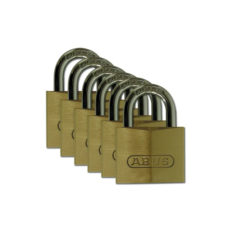 Messingschlösser, 30 mm, Massiv (6 Stück/Packung)