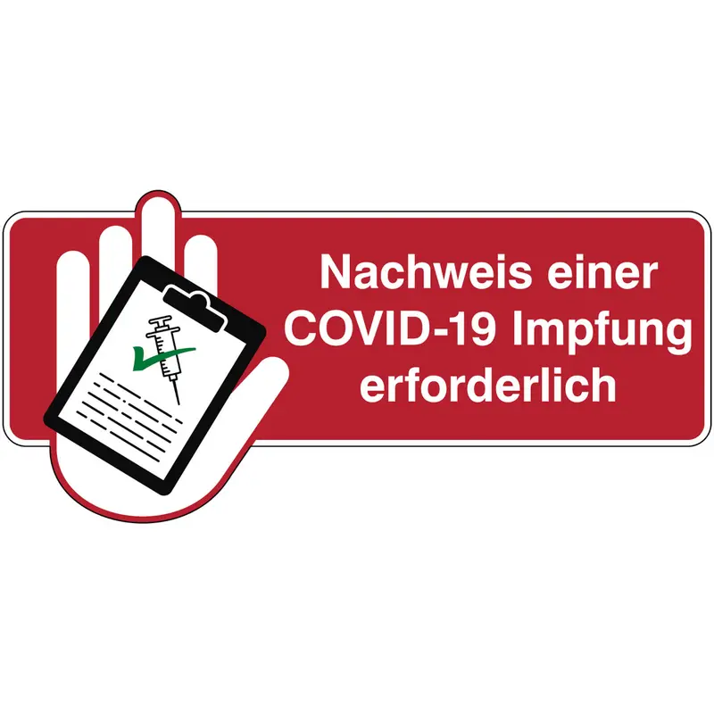 Nachweis einer COVID-19 Impfung erforderlich
