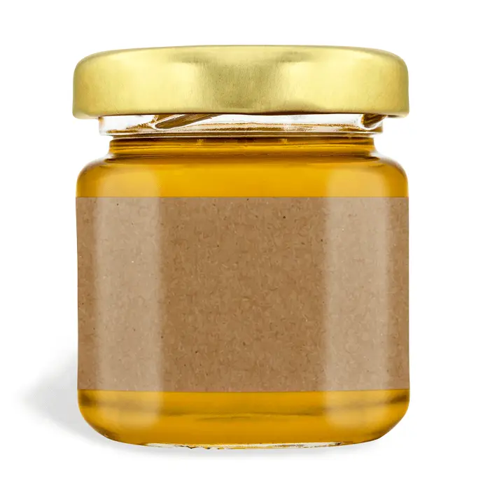 Natürliche Nadja - Rechteckiges Etikett 50g (Twist-Off)
