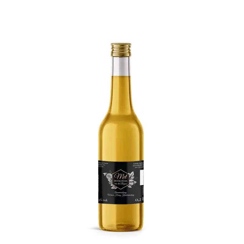 Nobler Norbert – Rechteckiges Flaschenetikett 70x60mm für 200ml Met