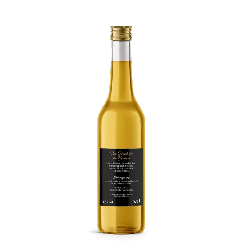 Nobler Norbert – Rechteckiges Rückenetikett 60x80mm für 500ml Met