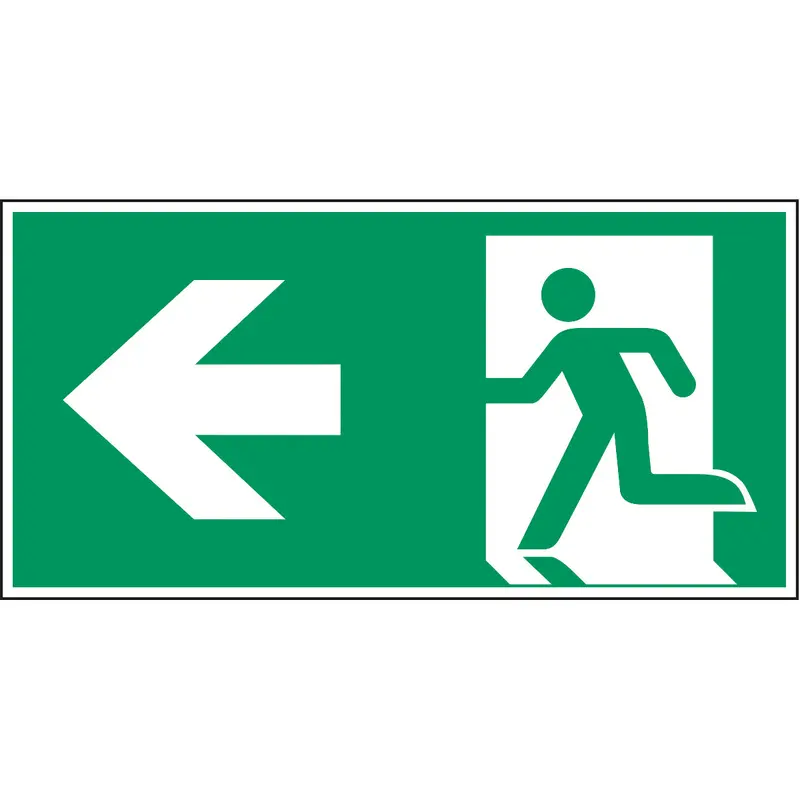 Notausgang (links) - ISO 7010