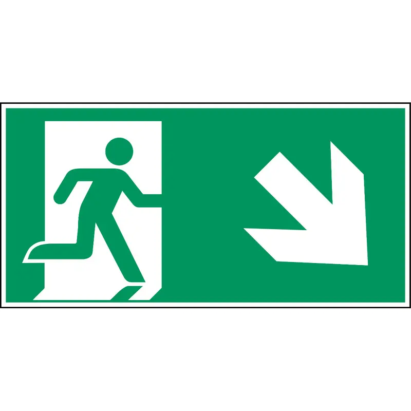 Notausgang (rechts) - ISO 7010