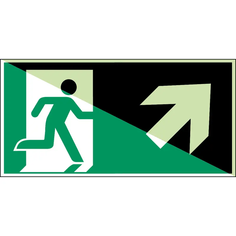 Notausgang (rechts) - ISO 7010