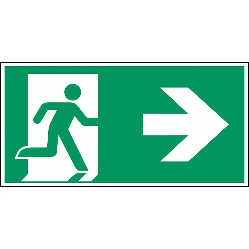 Notausgang (rechts) - ISO 7010