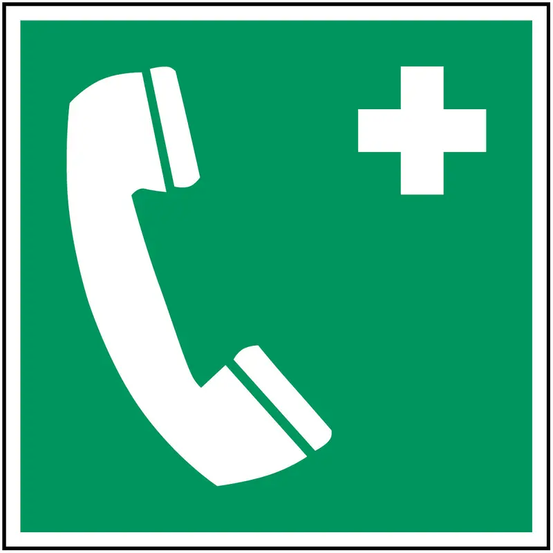 Notruftelefon - ISO 7010