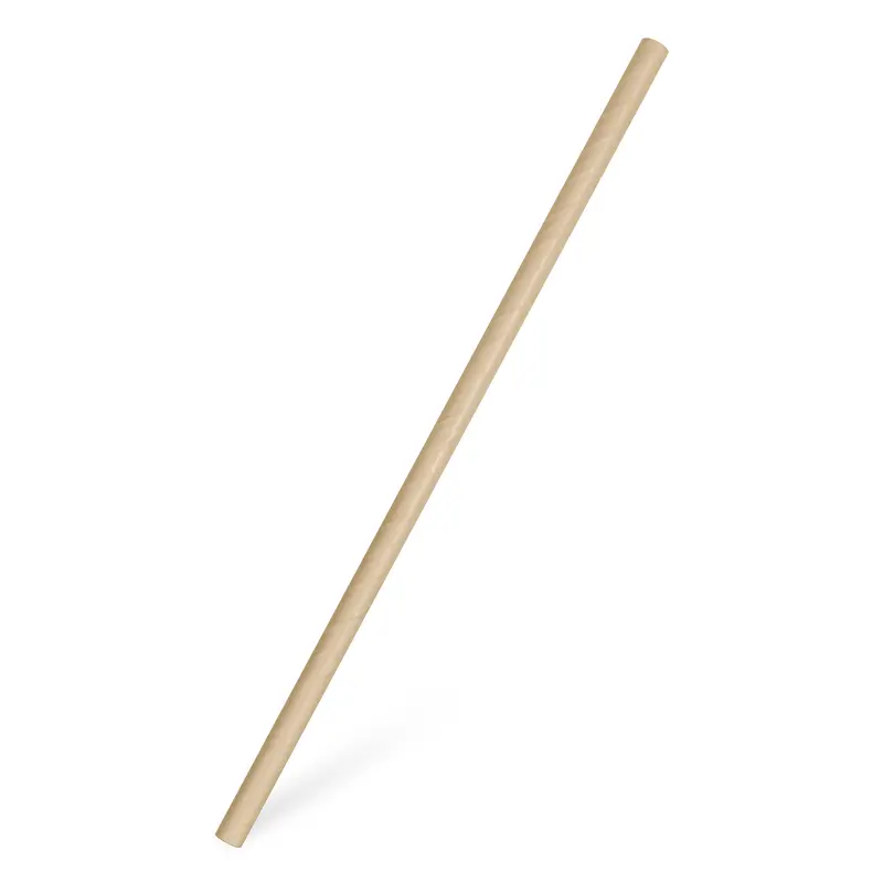 Papier-Trinkhalme Ø 0,8 x 23 cm, Jumbo, naturbraun, 3450 Stk.
