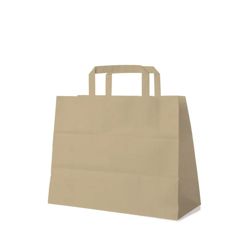 Papiertragetaschen groß, braun, 32 x 17 x 27 cm, 300 Stk.