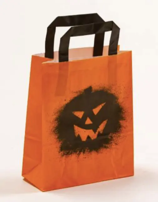 Papiertüten für Halloween mit Pumpkin-Motiv