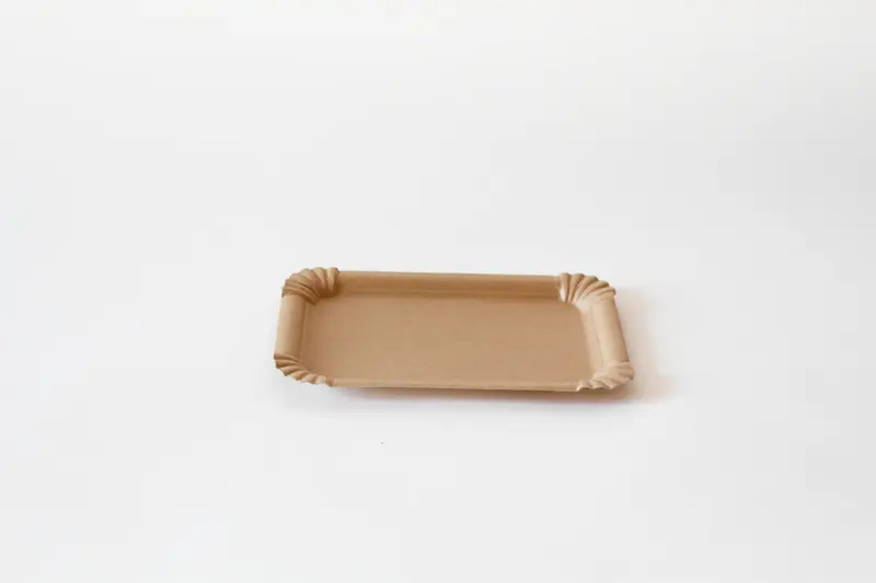 Pappteller – 11x17cm, Hartpapier Braun, 1500 Stk.