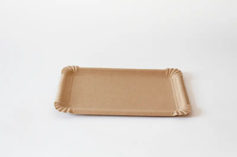 Pappteller – 16x23cm, Hartpapier Braun, 1000 Stk.