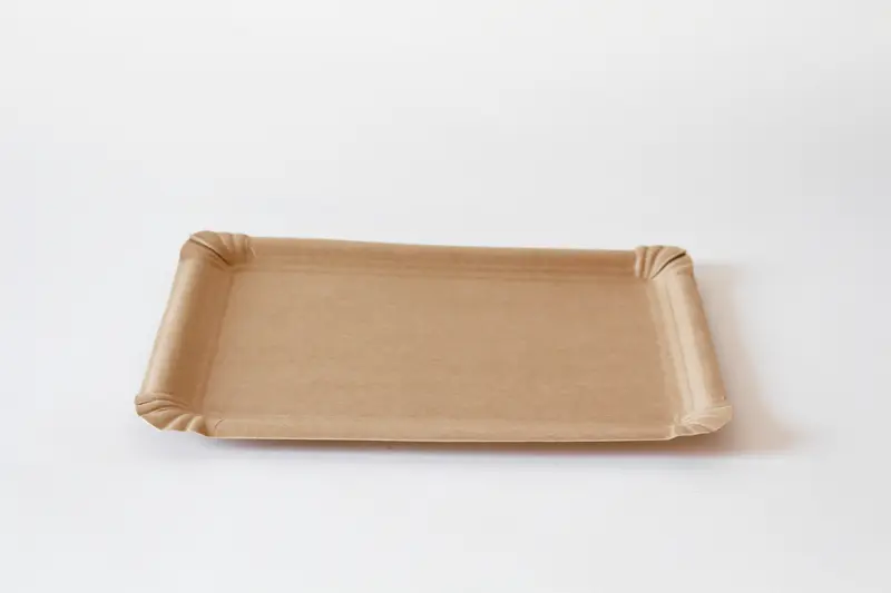 Pappteller – 18x26cm, Hartpapier Braun, 1000 Stk.