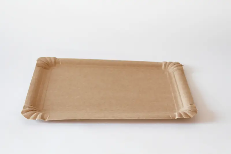Pappteller – 21x30cm, Hartpapier Braun, 1000 Stk.