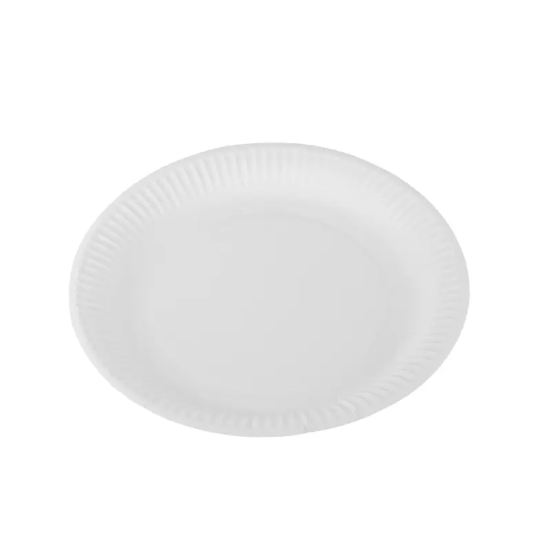 Pappteller KU18 – Imbissteller, rund, Ø18 cm, weiß, unbeschichtet