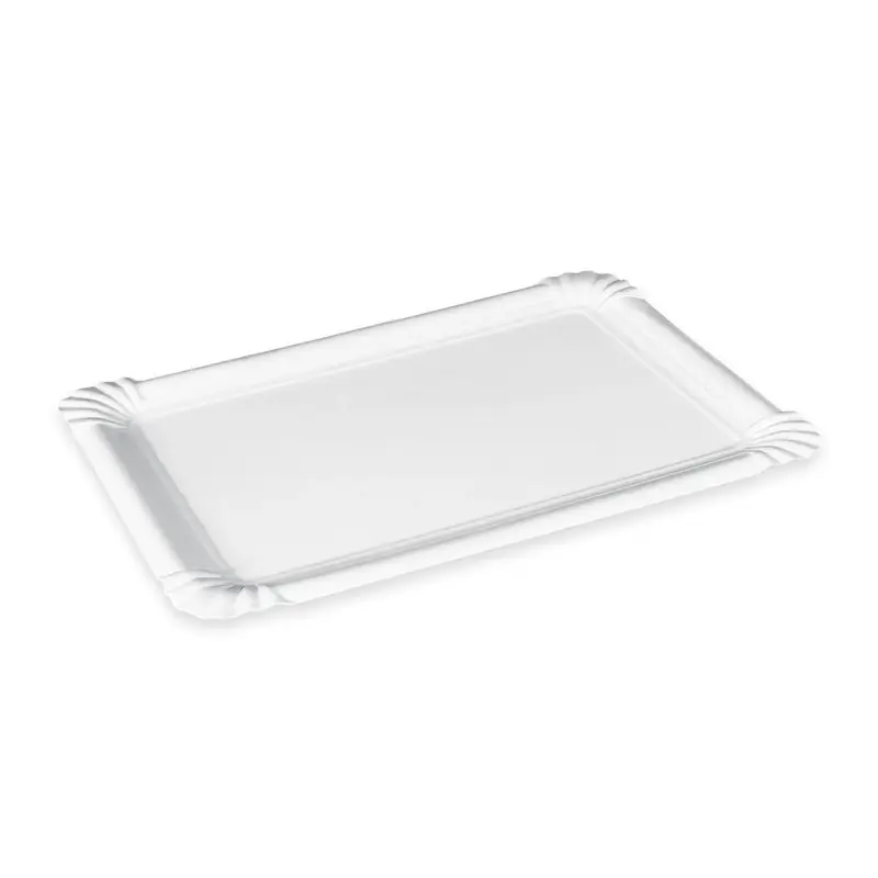 Pappteller (PAP-Recy FSC Mix) weiß 19 x 27 cm – 100 Stück