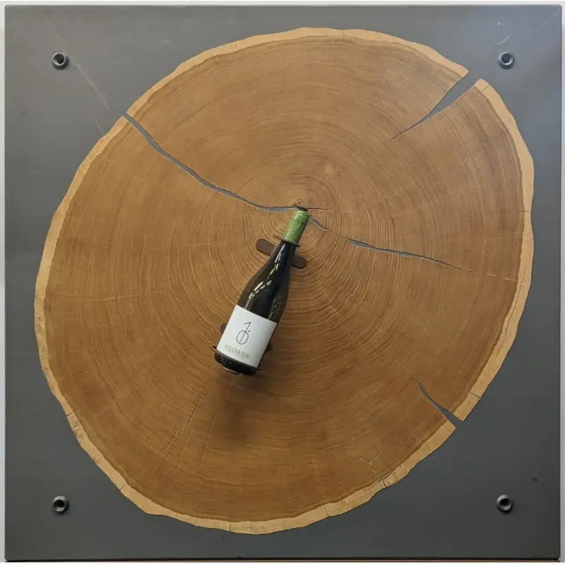 Paroi de présentation pour vins — 100 x 100 cm
