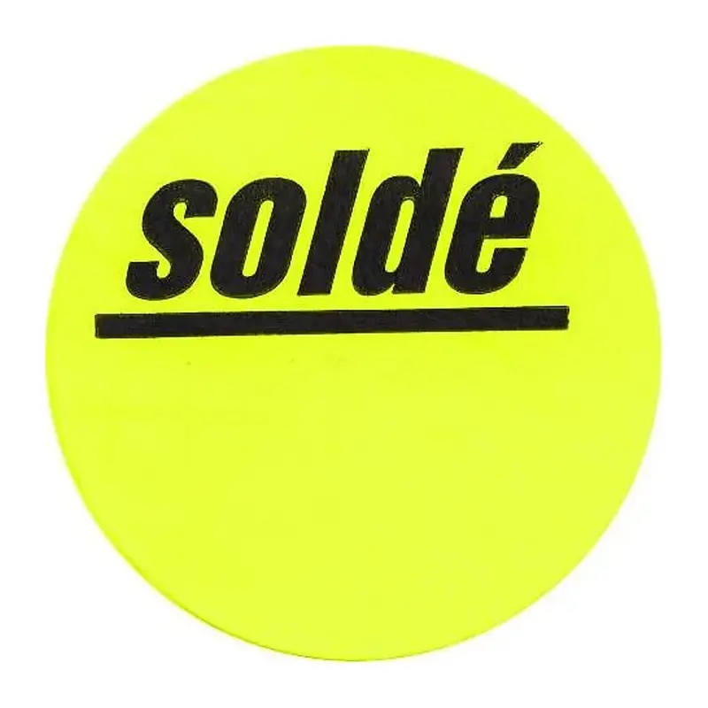 Pastilles adhésives soldes 40 mm – Soldé, Action, Sonder Verkauf, Reduziert – rouleau 1000 pcs