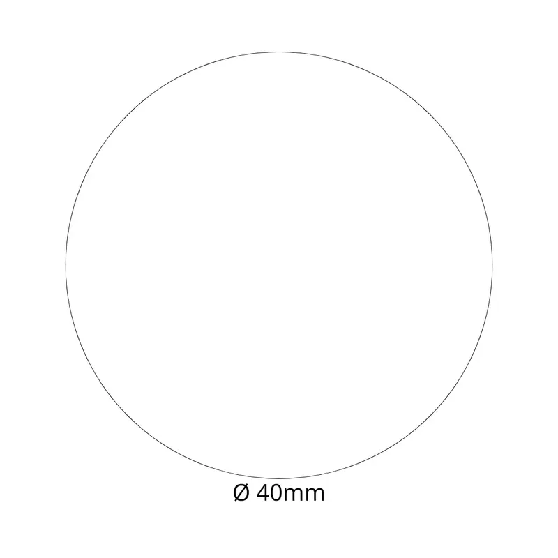 Pastilles adhésives transparentes Ø 40 mm — rouleau de 1000