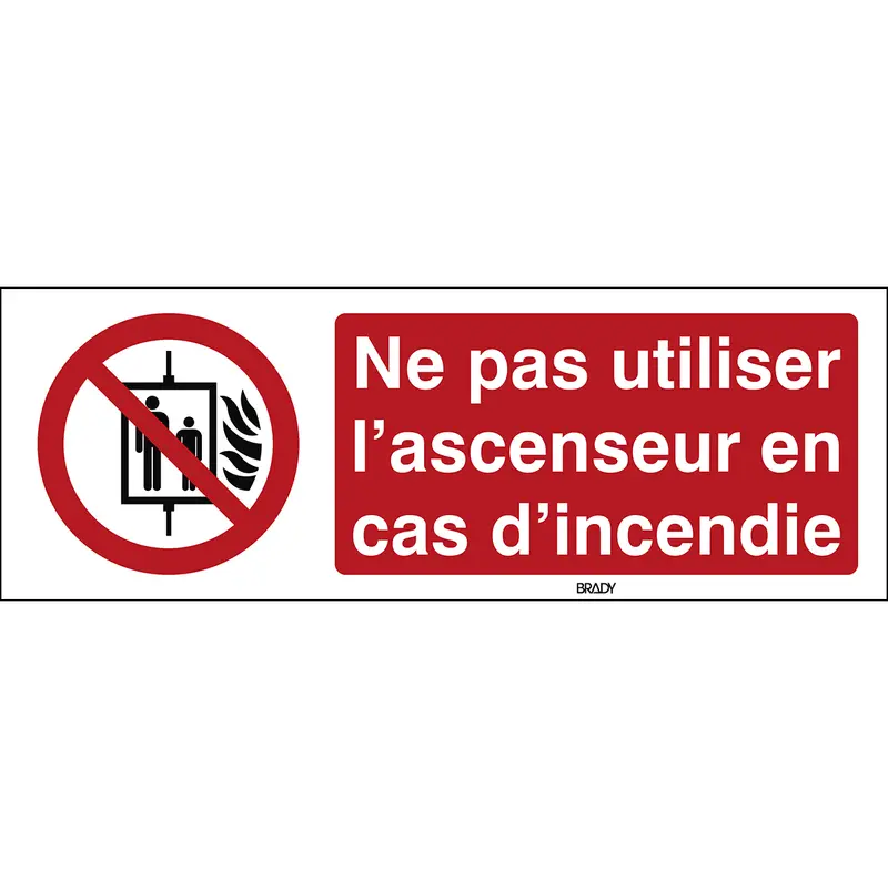 Personenbeförderung im Brandfall verboten - ISO 7010