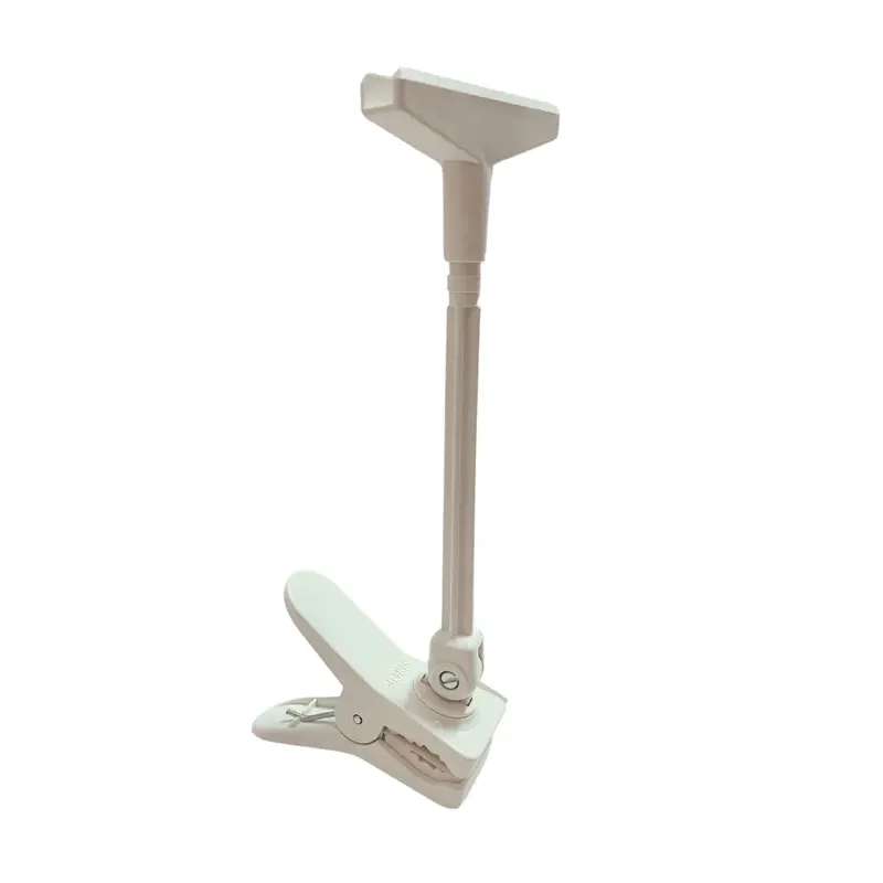 Pince orientable blanche pour cadre porte-affiche