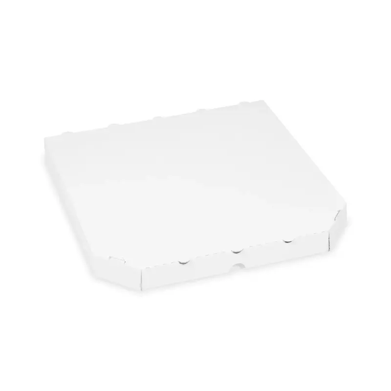 Pizzakarton (aus Mikrowellpappe) E6 extra-stabil weiß 32 x 32 x 3 cm