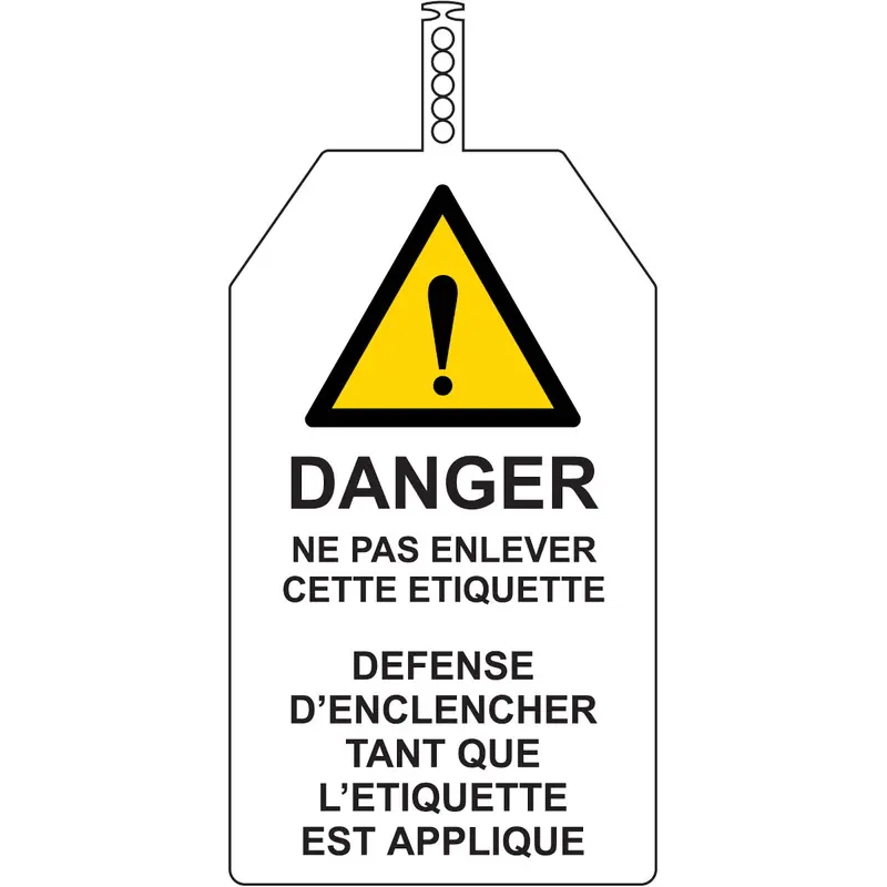 Plaquettes de sécurité (produit francophone)