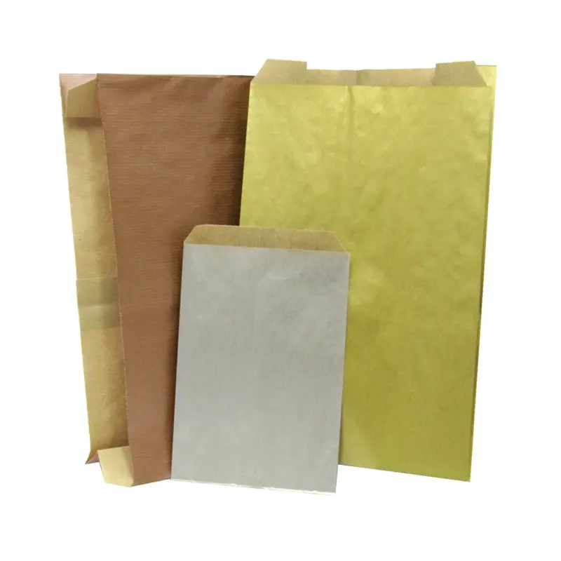 Pochettes papier métallisé sur kraft – Or, Argent, Cuivre, Rose