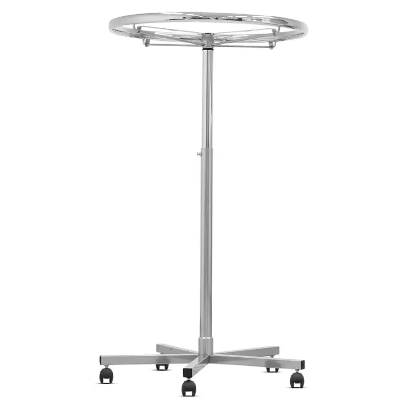 Portant rond chromé réglable – Ø 70 ou 80 cm