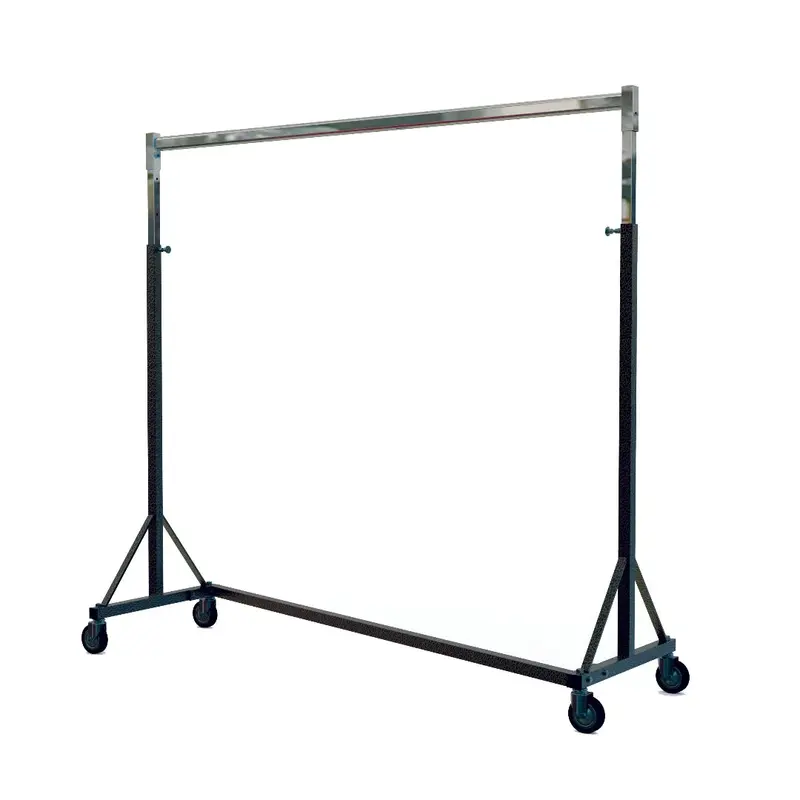 Portant Z réglable en hauteur sur roues – 150 cm – Charge 100 kg