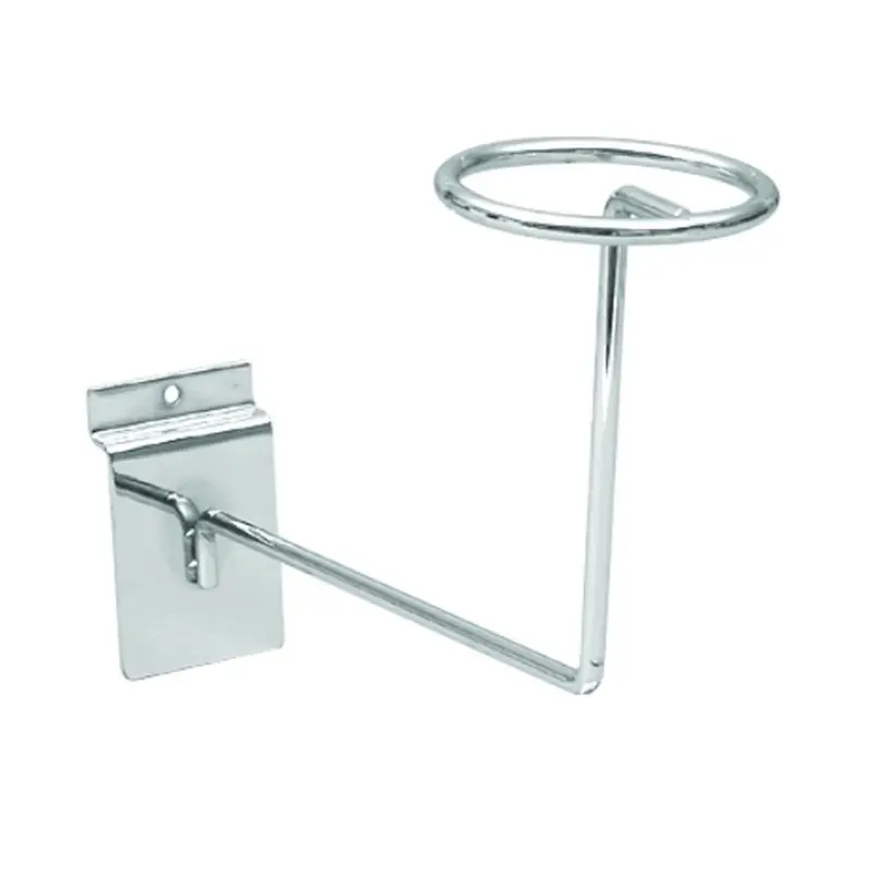 Porte-chapeau pour panneaux rainurés – Chromé – Ø 120 mm