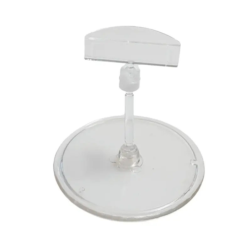 Porte-prix articulé acrylique – Lot de 5 – Transparent ou Noir