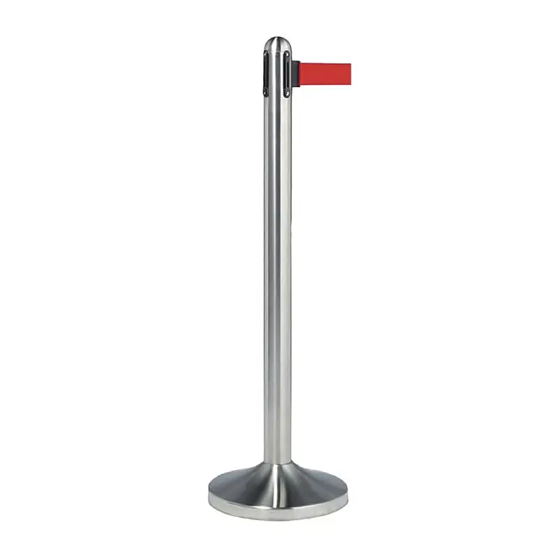 Poteau de guidage à corde rétractable 210 cm — acier inox, 100 cm