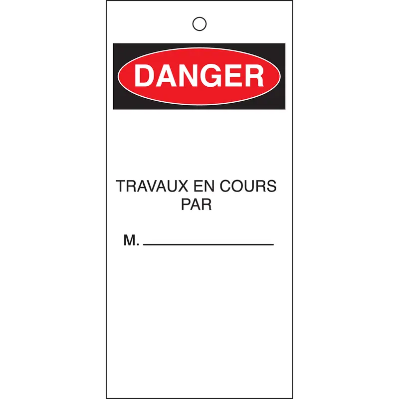 Pour avertir des risques liés aux produits & machines (produit francophone)