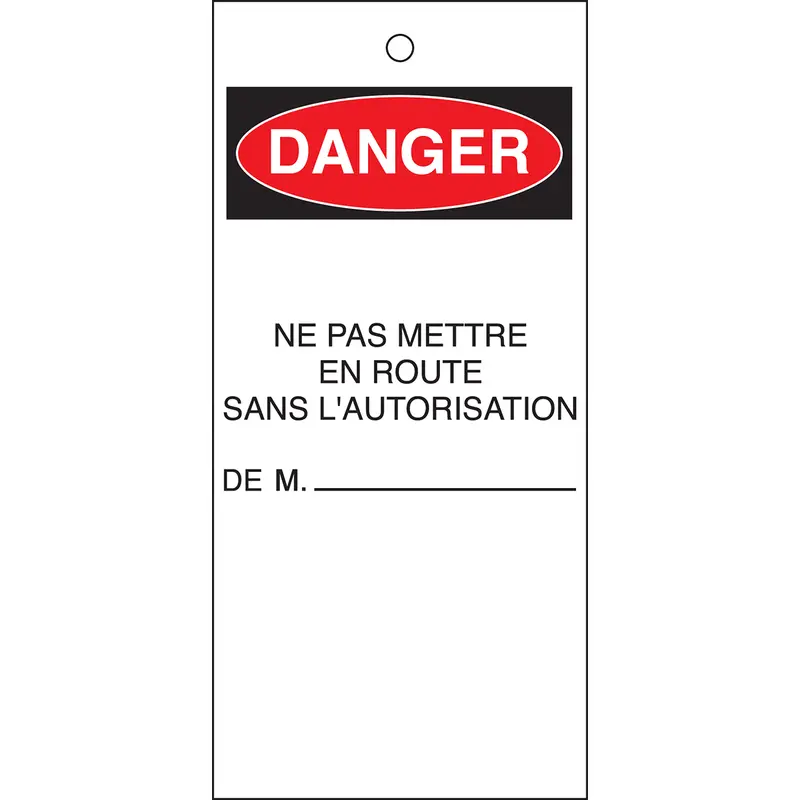 Pour avertir des risques liés aux produits & machines (produit francophone)
