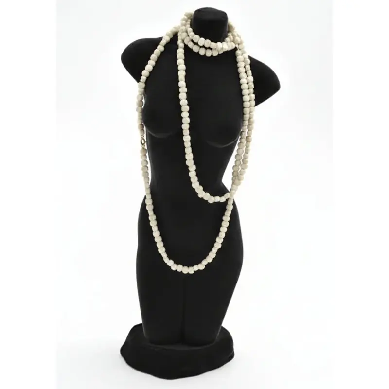 Présentoir bijoux floqué velours noir — 15 x 35 cm