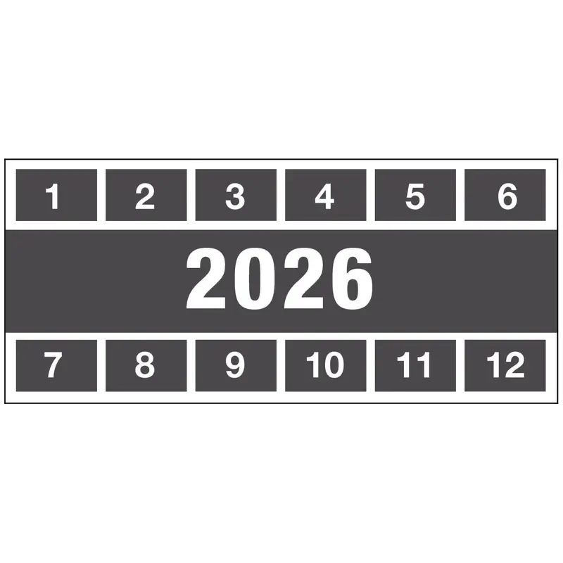 Prüfplaketten 26 57x25 B-500