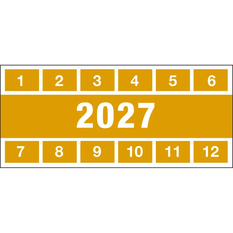 Prüfplaketten 27 57x25 B-500