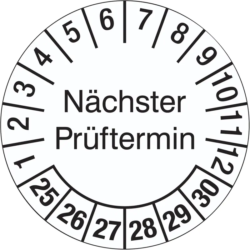 Prüfplaketten