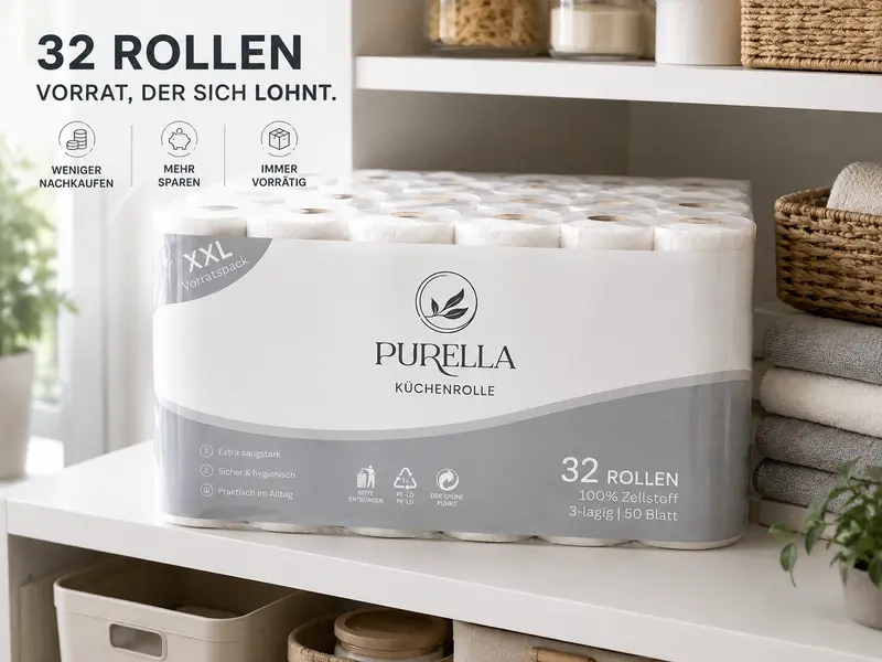 PURELLA®- Premium Küchenrolle – 3-lagig & extra saugstark