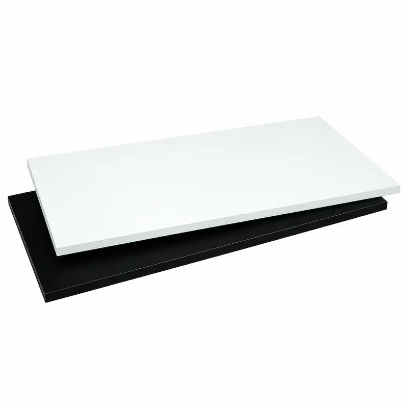 Rayon mélaminé 400 mm de profondeur — Noir ou Blanc — 4 largeurs