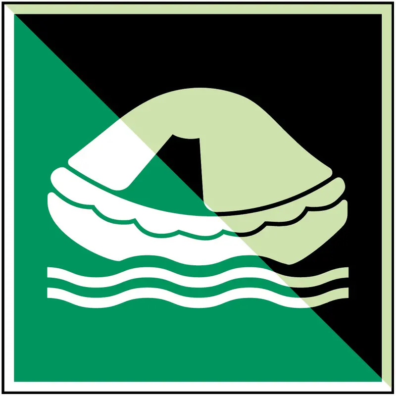 Rettungsfloߠ- ISO 7010