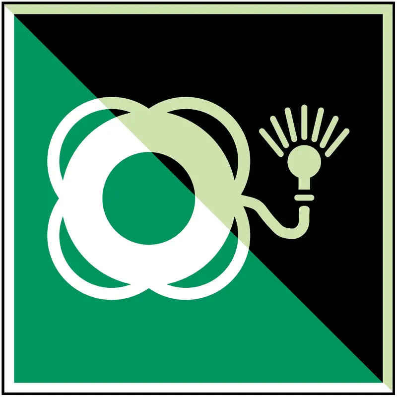 Rettungsring mit Licht - ISO 7010