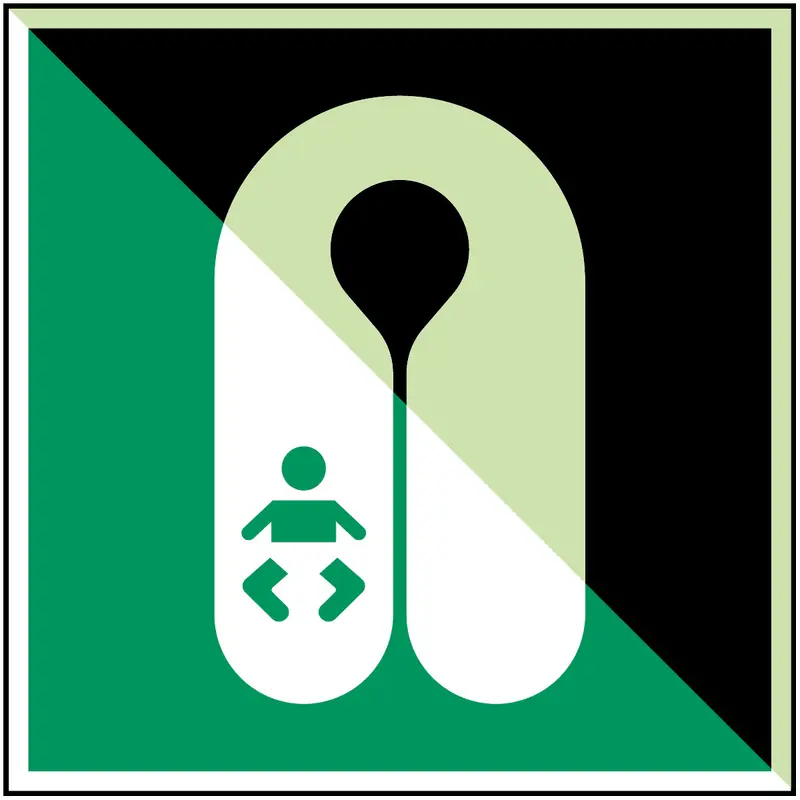 Rettungsweste für Säuglinge - ISO 7010