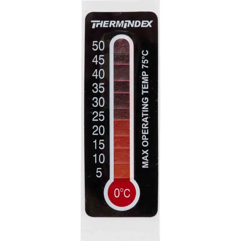 Reversible, temperaturanzeigende Etiketten - 11 Temperatur-Messstufen