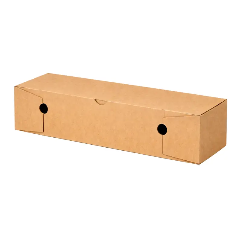 Rollobox Unbedruckt Kraft | 28x8x7 cm Braun | 8.400 Stück (Palette)