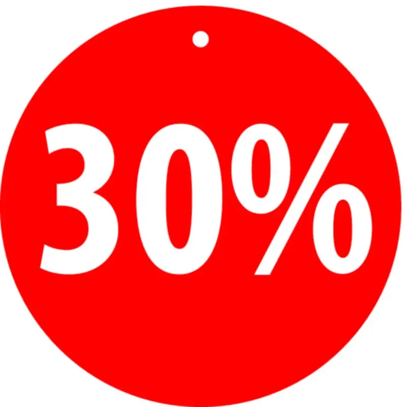 Rotairs carton soldes à suspendre Ø 12 cm — lot de 10