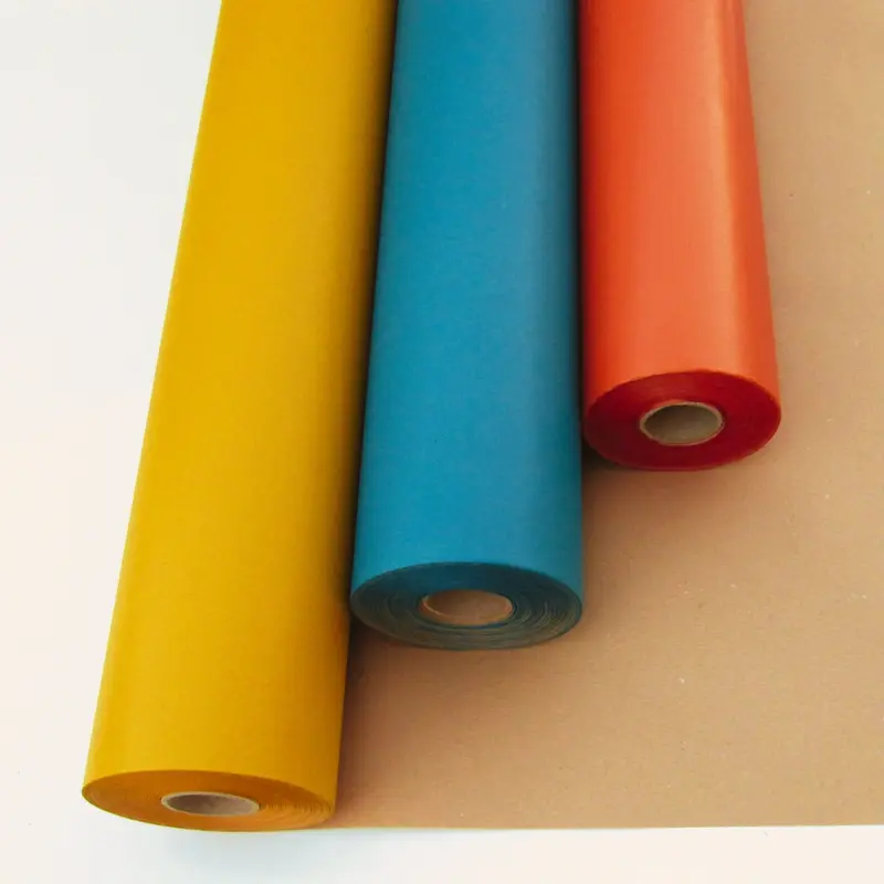 Rouleau de papier couleur sur kraft brun 60 g/m² — 70 cm × 100 m