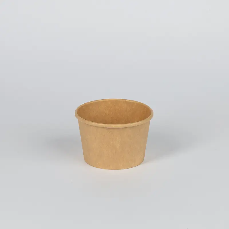 Rundbecher aus Kraftkarton/PE, 235ml, Ø96x60mm, VPE