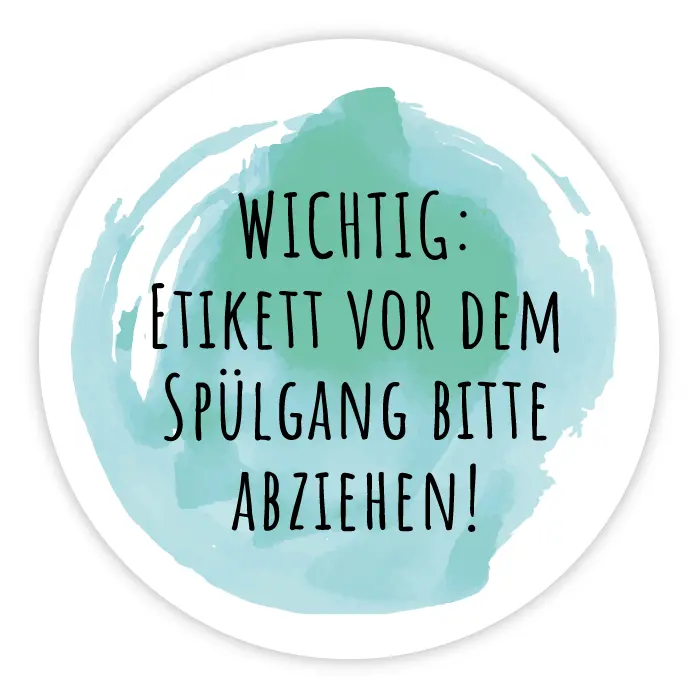 Runder Sticker 40x40mm - Etikett abziehen